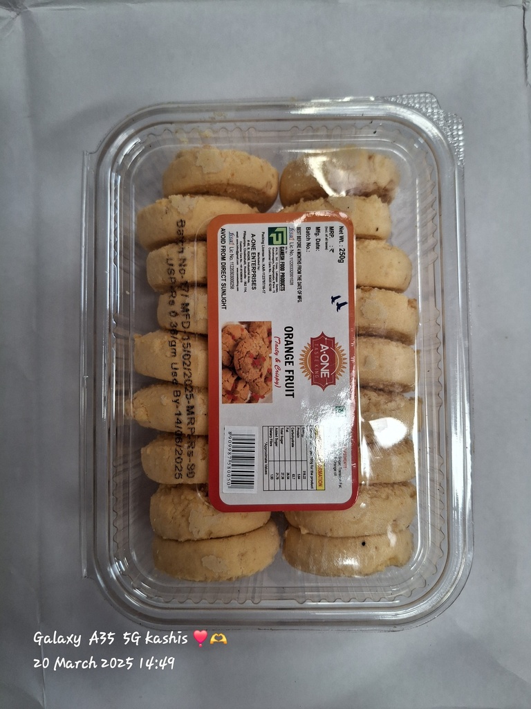 BISCUIT ORANGE FRUIT