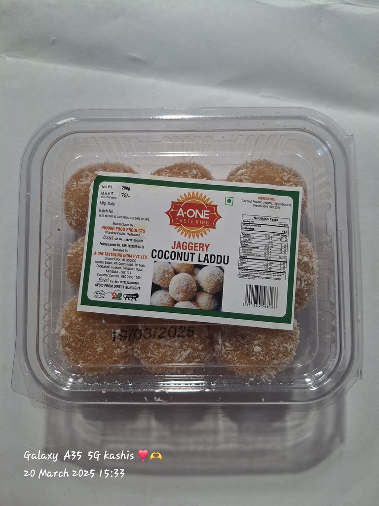 COCONUT LADDU JAGGERY -200GM